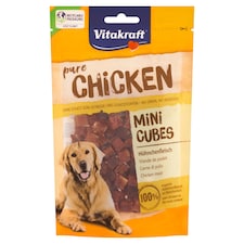 Vitakraft Pure Chicken Mini Cubes doplňkové krmivo pro psy 80g