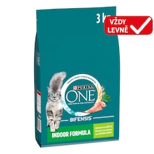 Purina ONE Bifensis Indoor granule pro kočky krůta 3kg