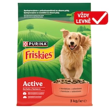Friskies Active granule pro psy hovězí 3kg