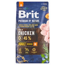 Brit Premium by Nature Adult M kompletní krmivo pro psy 8kg