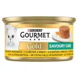 Gourmet Gold Savoury Cake konzerva pro kočky kuře 85g