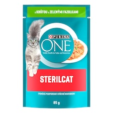 Purina ONE Sterilised kapsička pro kočky krůta ve šťávě 85g
