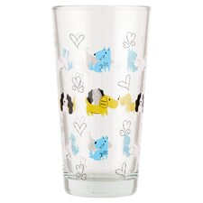 Skleněný pohár s psím vzorem 370 ml