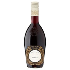 Bostavan Gold Premium Merlot červené polosladké víno 0,75l