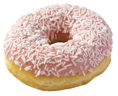 Donut s jahodovou náplní 76g