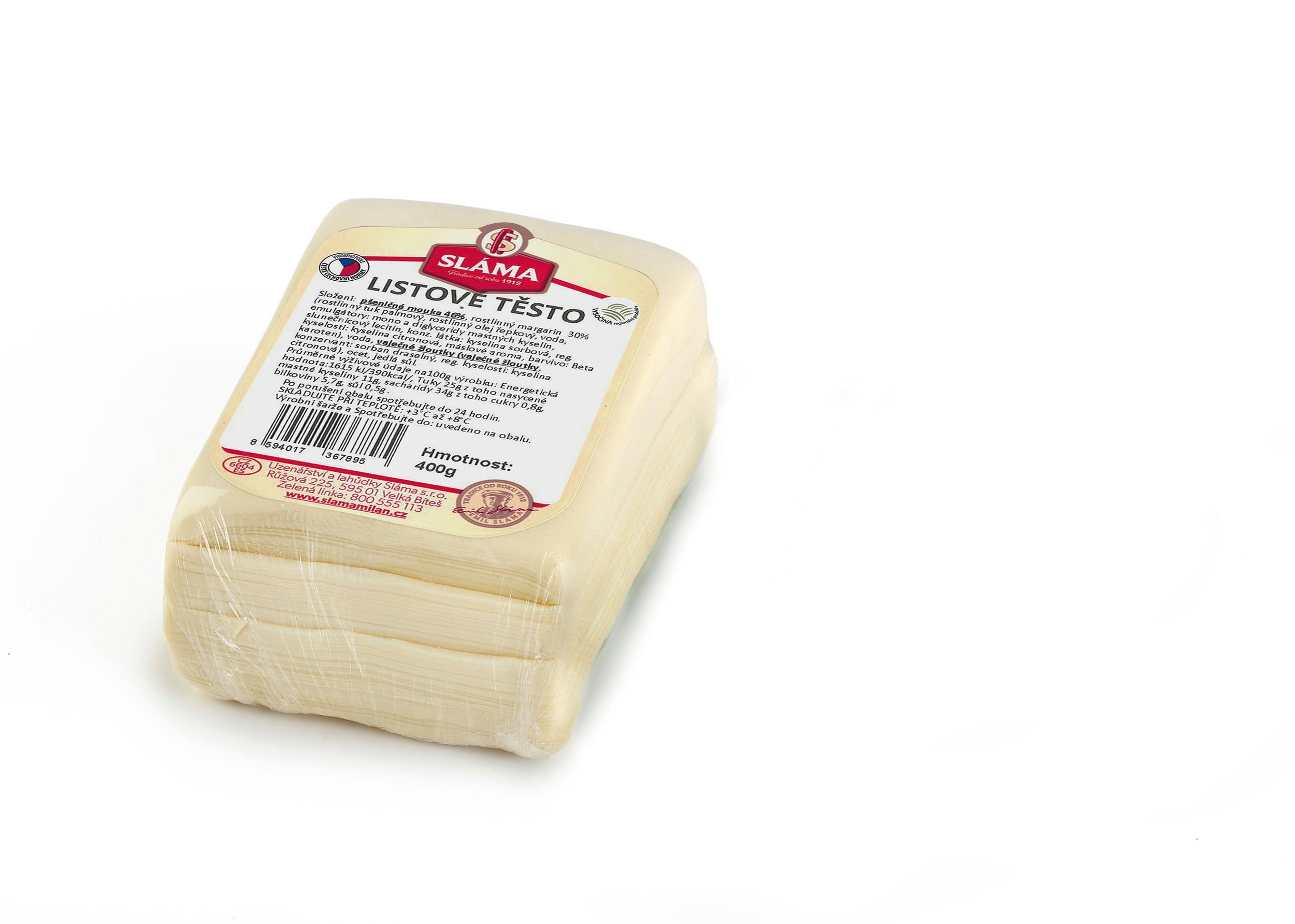 Sláma Listové těsto 400 g