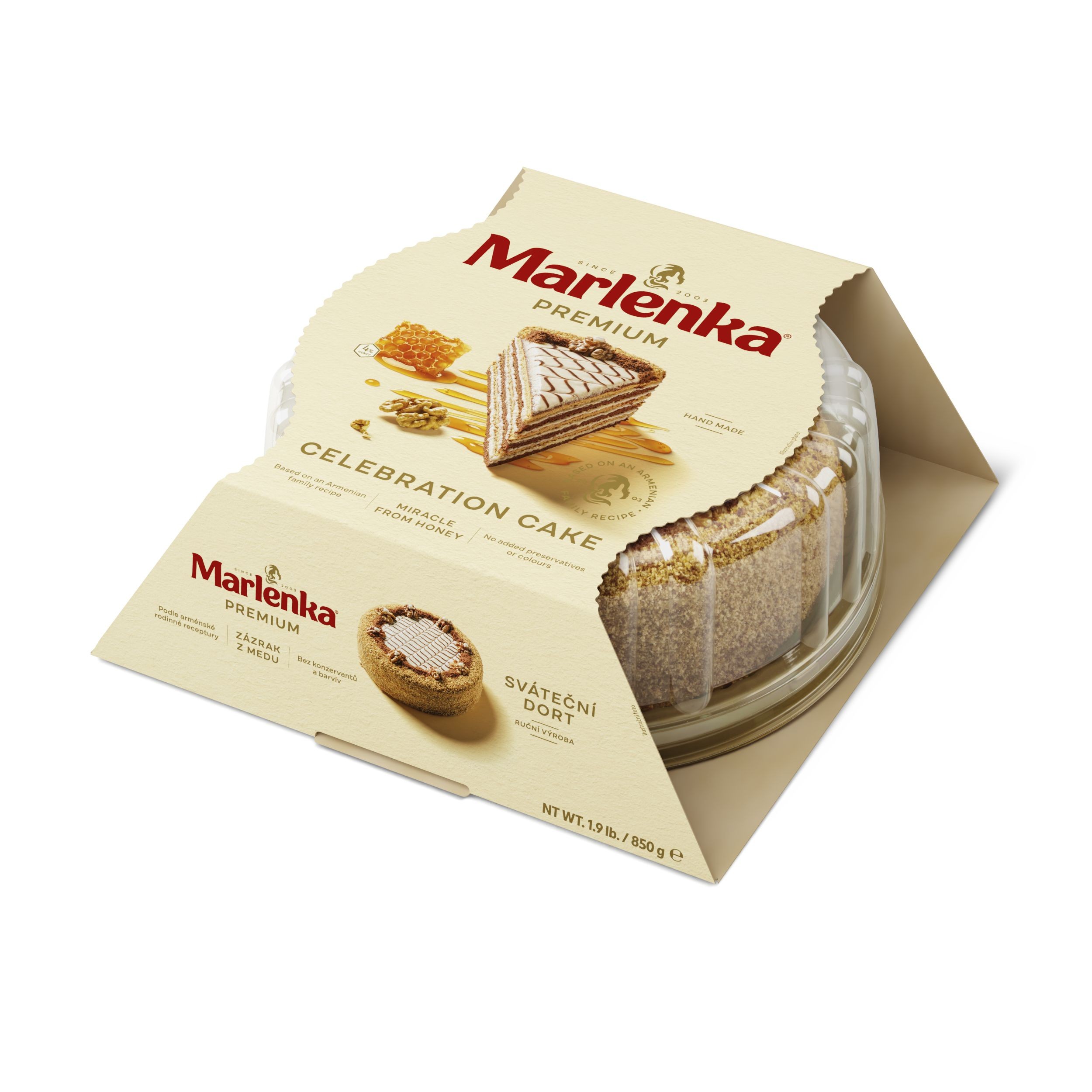 Marlenka Sváteční medový dort 850 g
