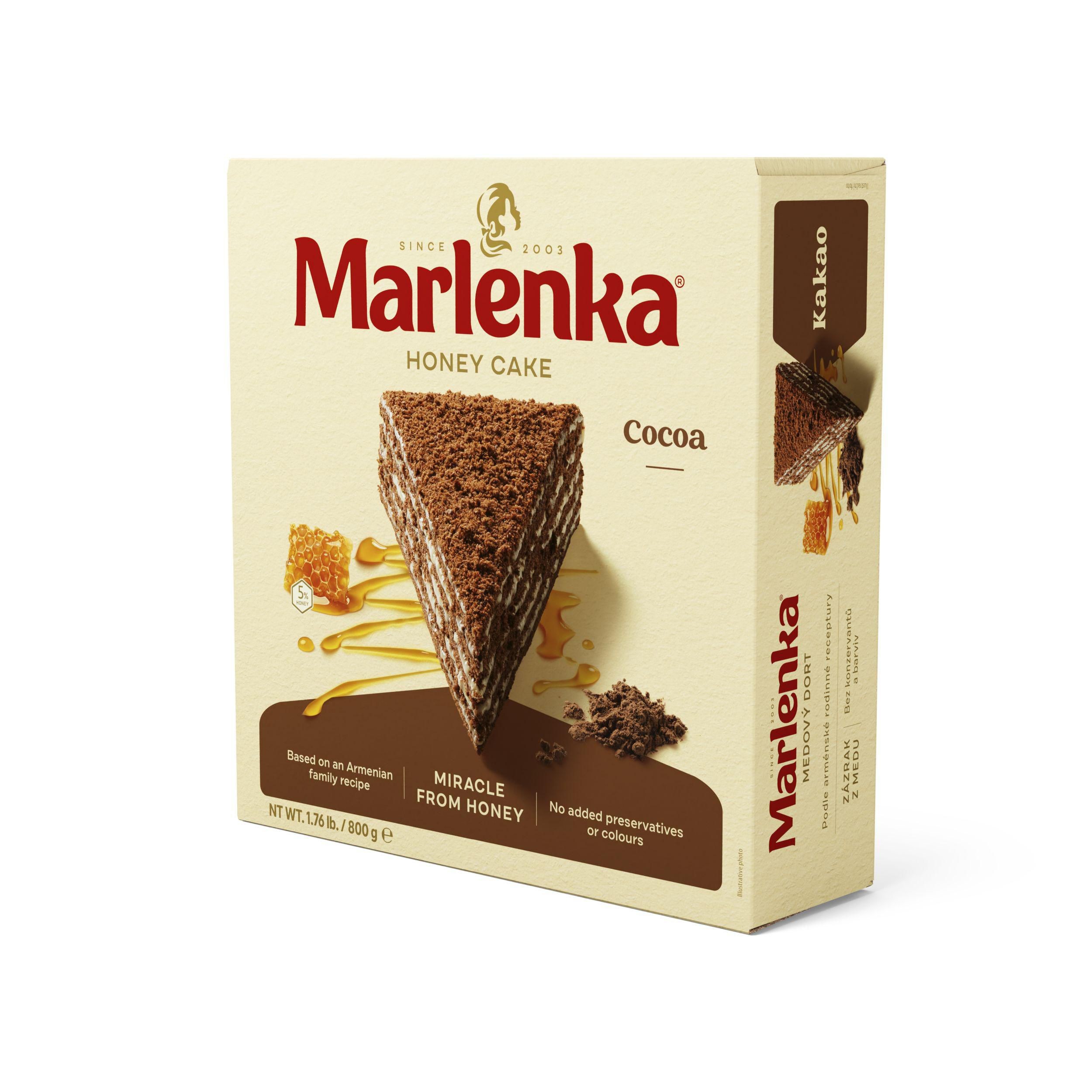 Marlenka Medový dort s kakaem 800 g