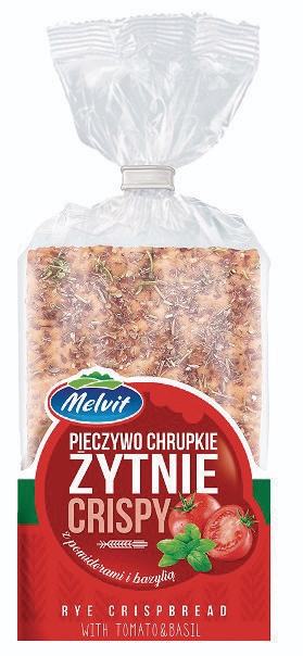 Melvit Křehké plátky s rajčaty a bazalkou 130g