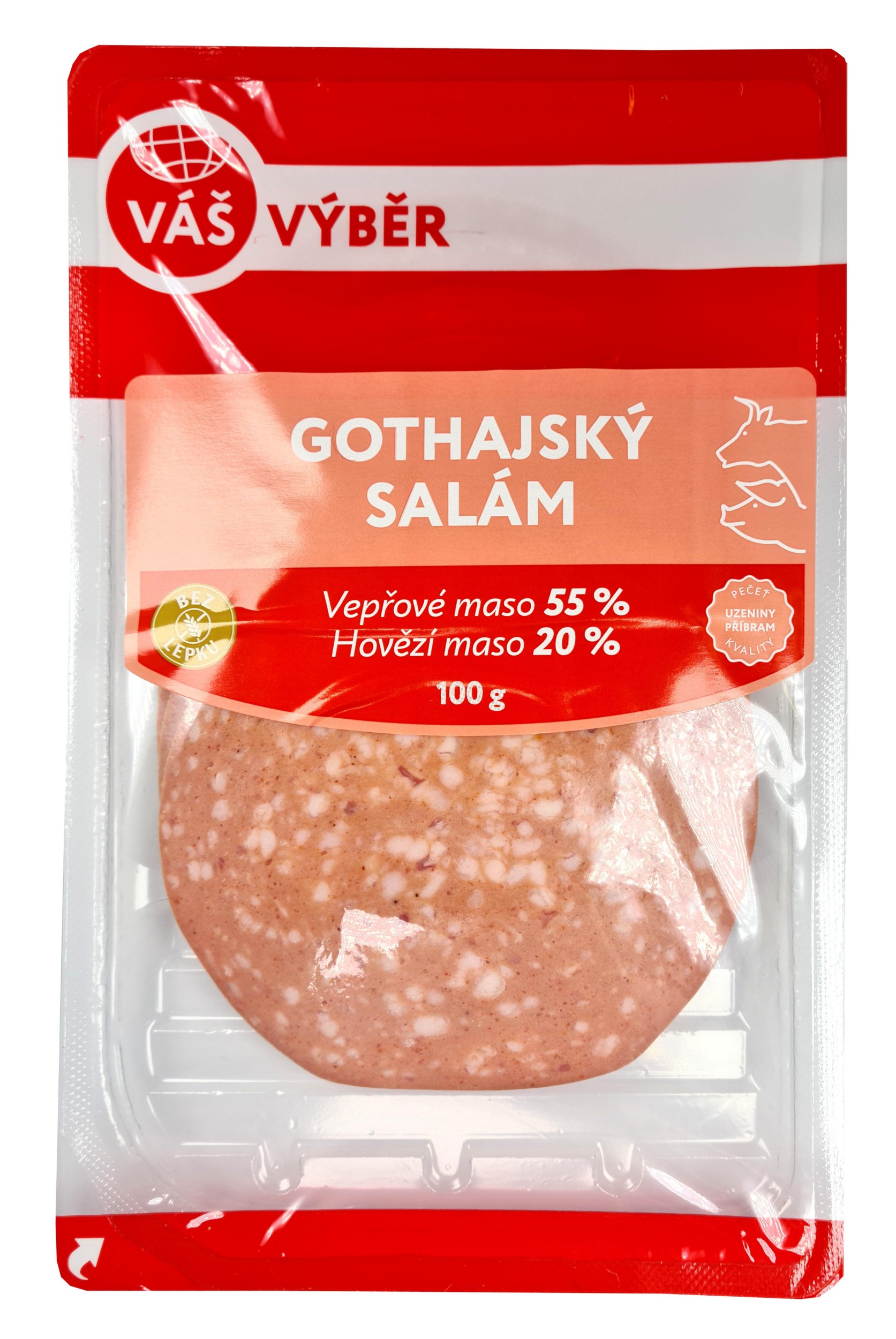 Váš Výběr Gothajský salám krájený 100g