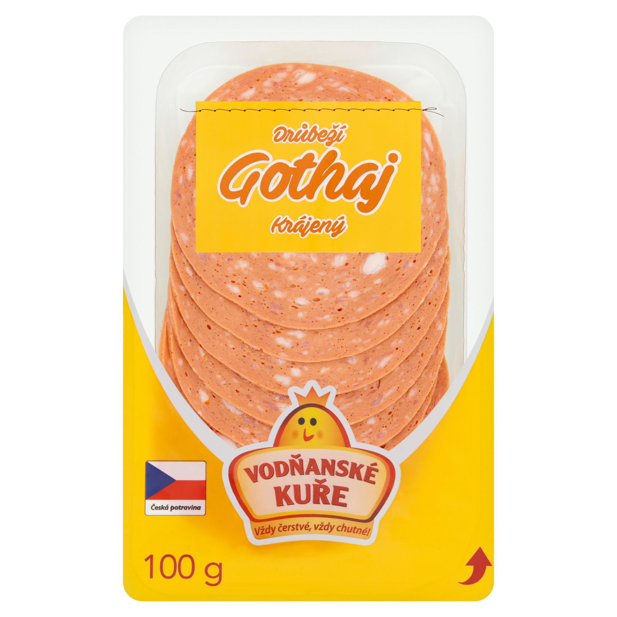 Vodňanské kuře Drůbeží gothajský salám 100 g