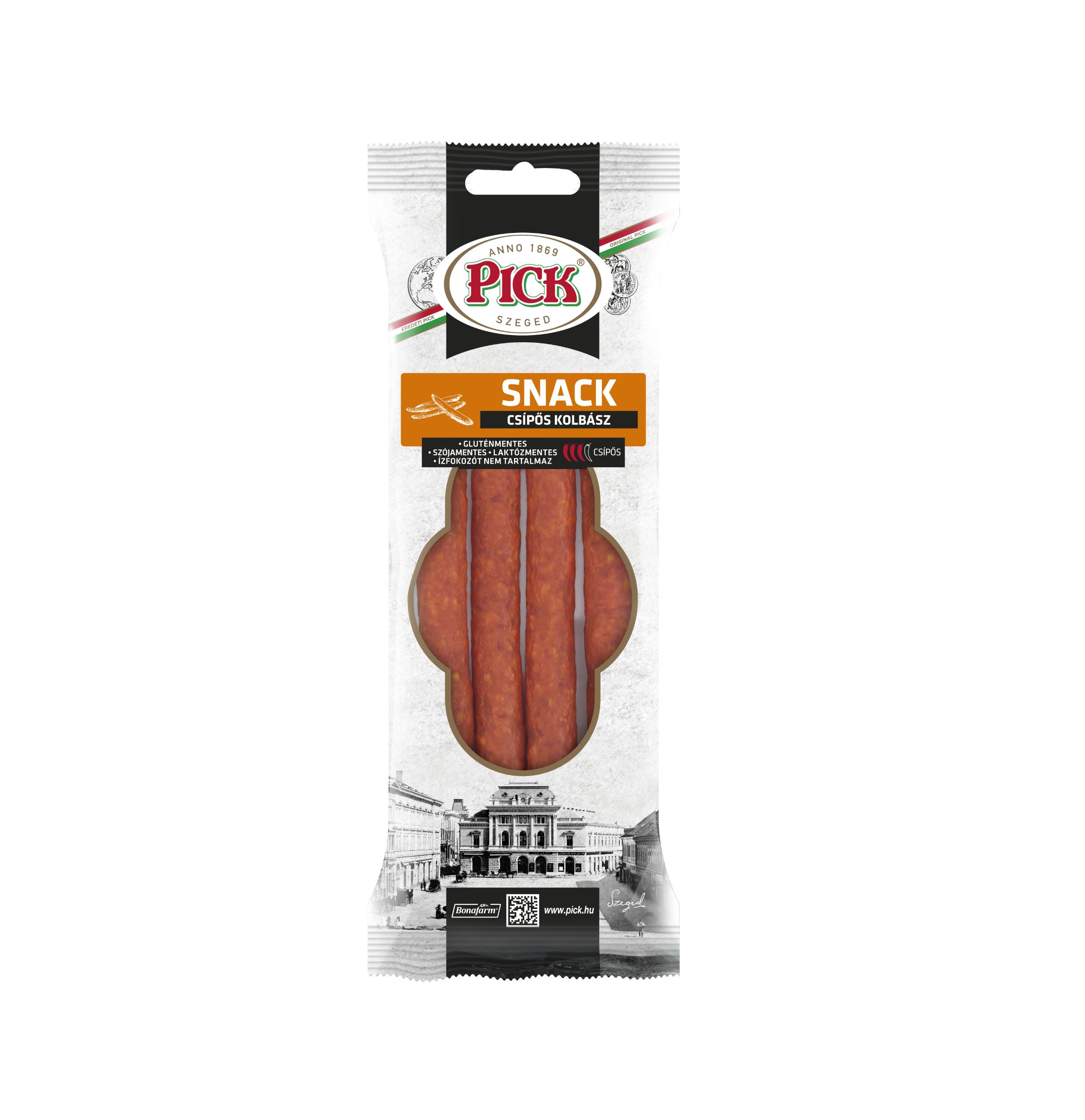 Delpra Pick Snack klobásky, pálivé 100 g