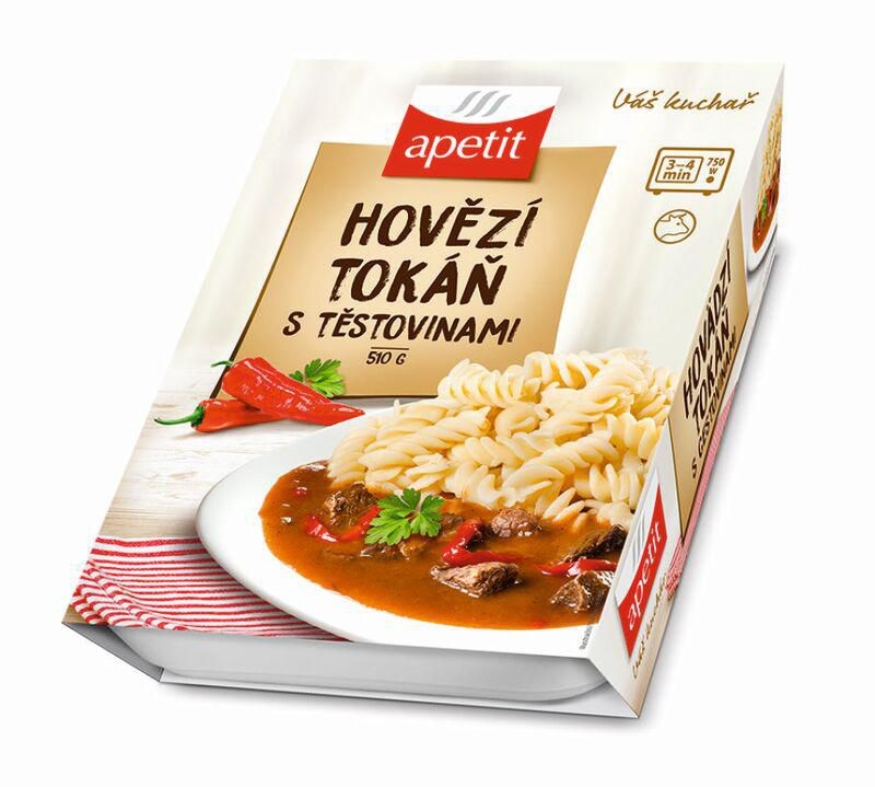 Apetit Hovězí tokáň těstoviny 510 g