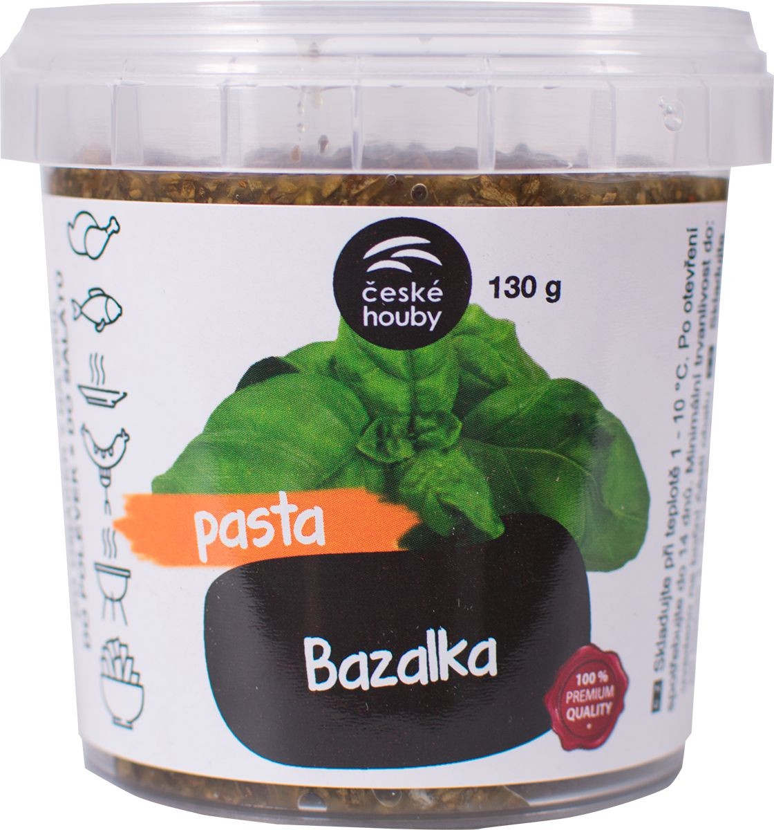 České Houby Pasta Bazalka 130 g