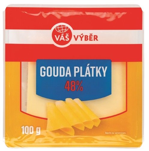 Váš Výběr Gouda 48% plátky 100g