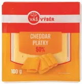 Váš Výběr Cheddar světlý plátky 100 g