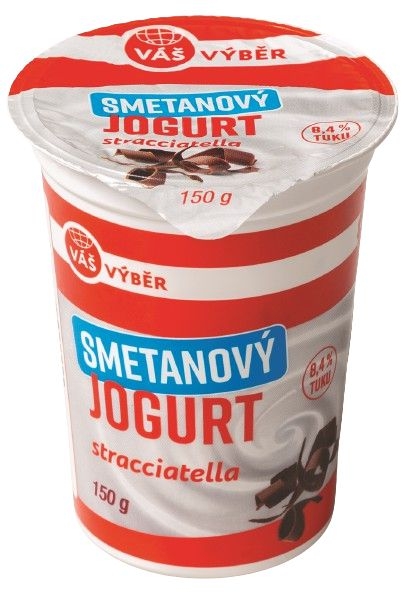 Váš Výběr Smetanový jogurt stracciatella 8,4% 150 g