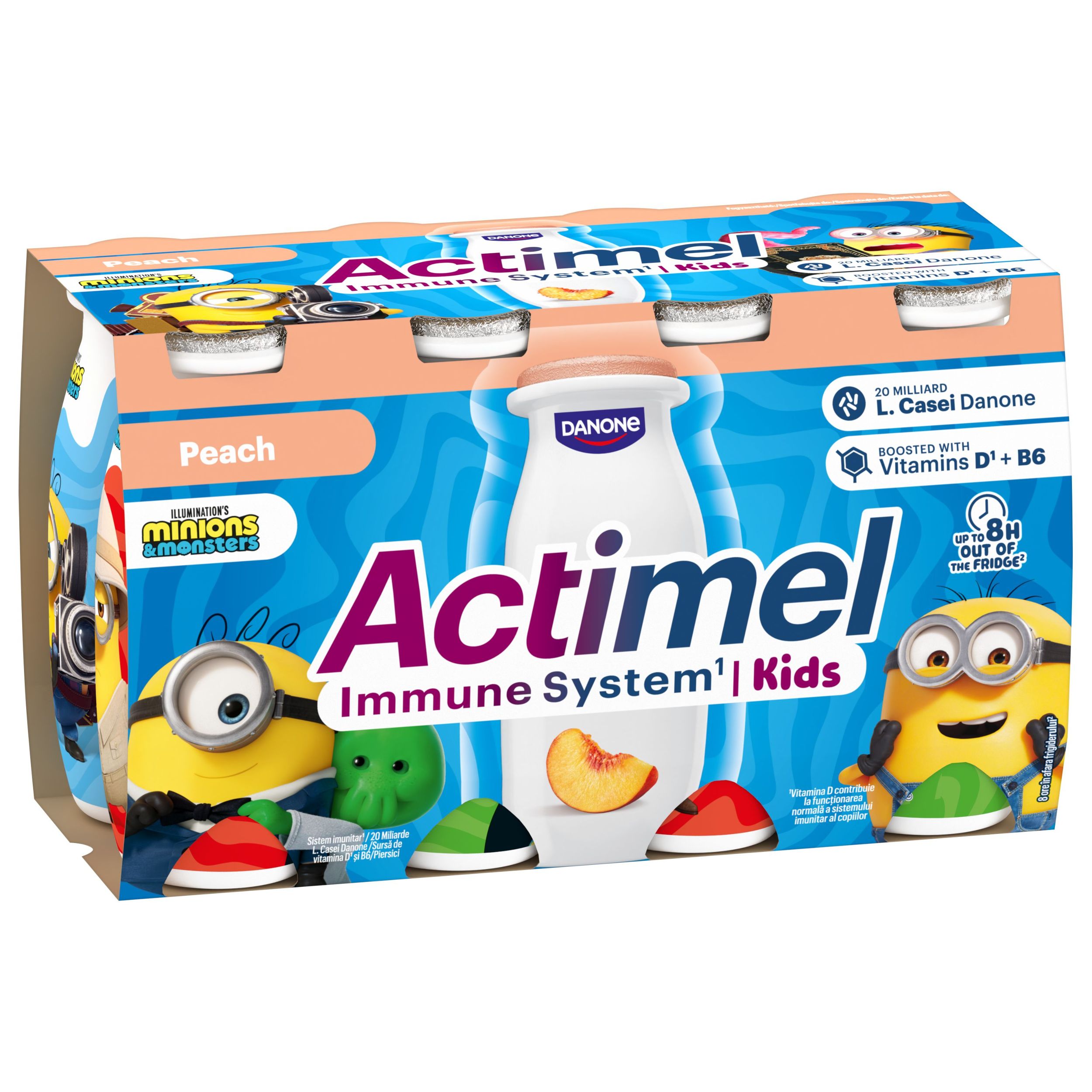 Actimel Kids broskev 8x100g