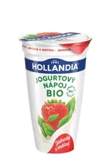 HOLLANDIA Jogurtový nápoj BIO, Jahoda s mátou 230g
