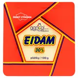 Agricol Eidam 30% polotvrdý sýr plátky 100 g