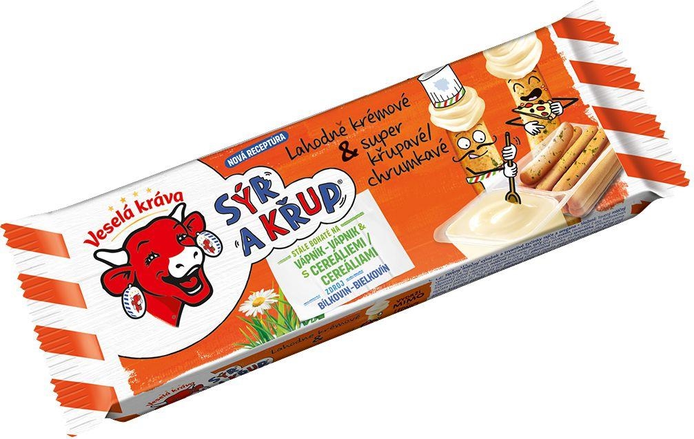 Veselá Kráva Sýr a Křup s tyčinkami s pizza příchutí 35 g