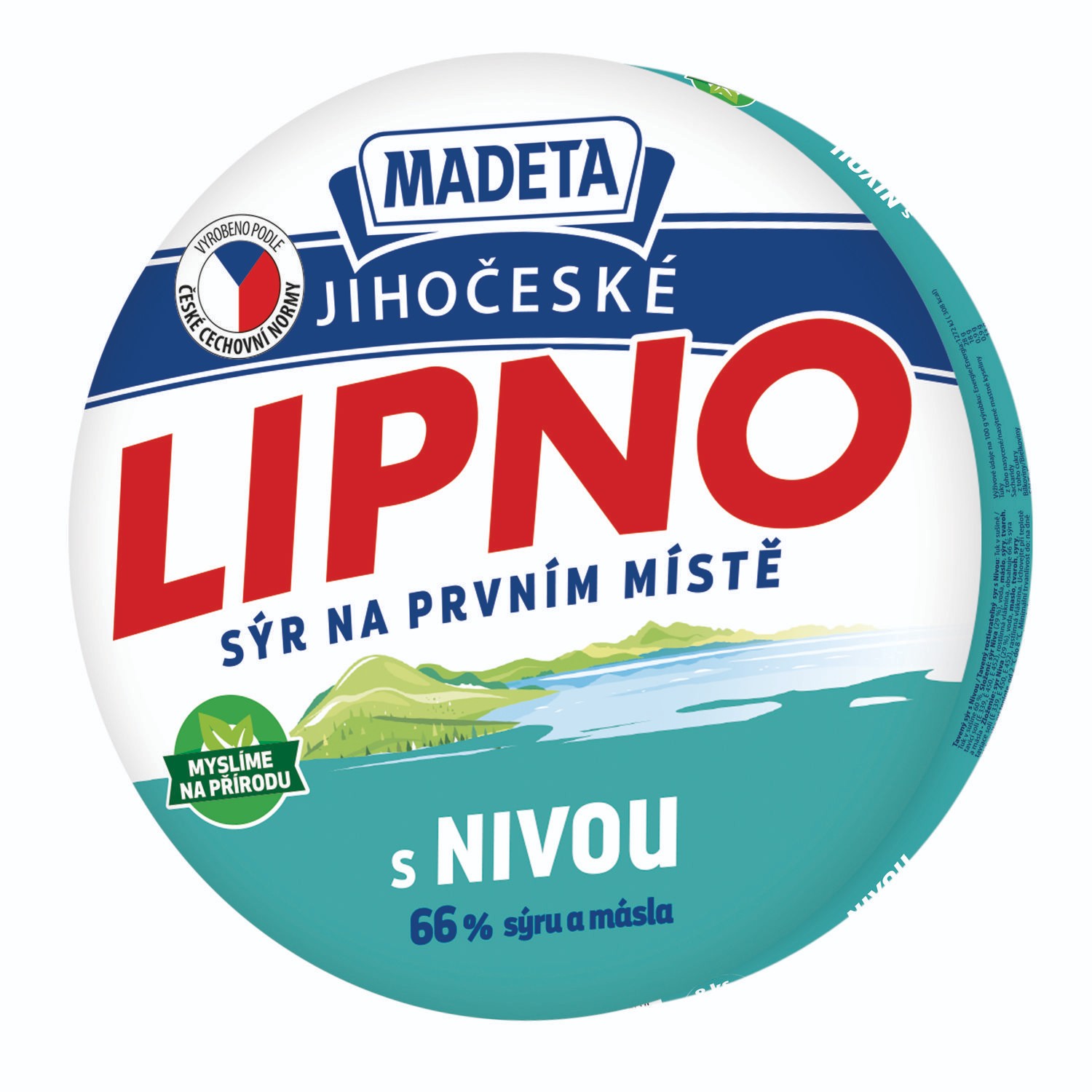 Madeta Jihočeské Lipno s nivou tavený sýr 140 g