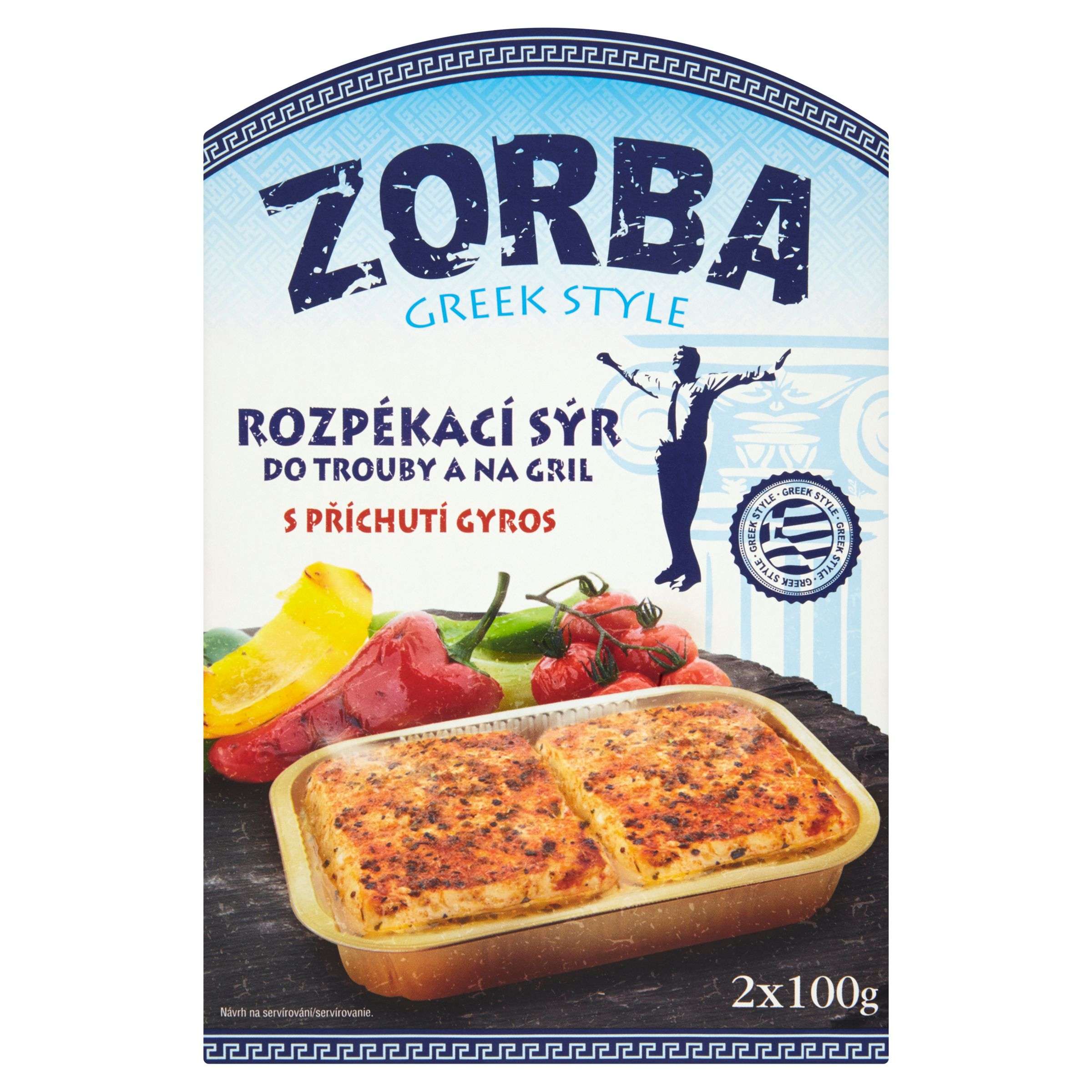 Zorba Rozpékací sýr s příchutí gyros 200 g