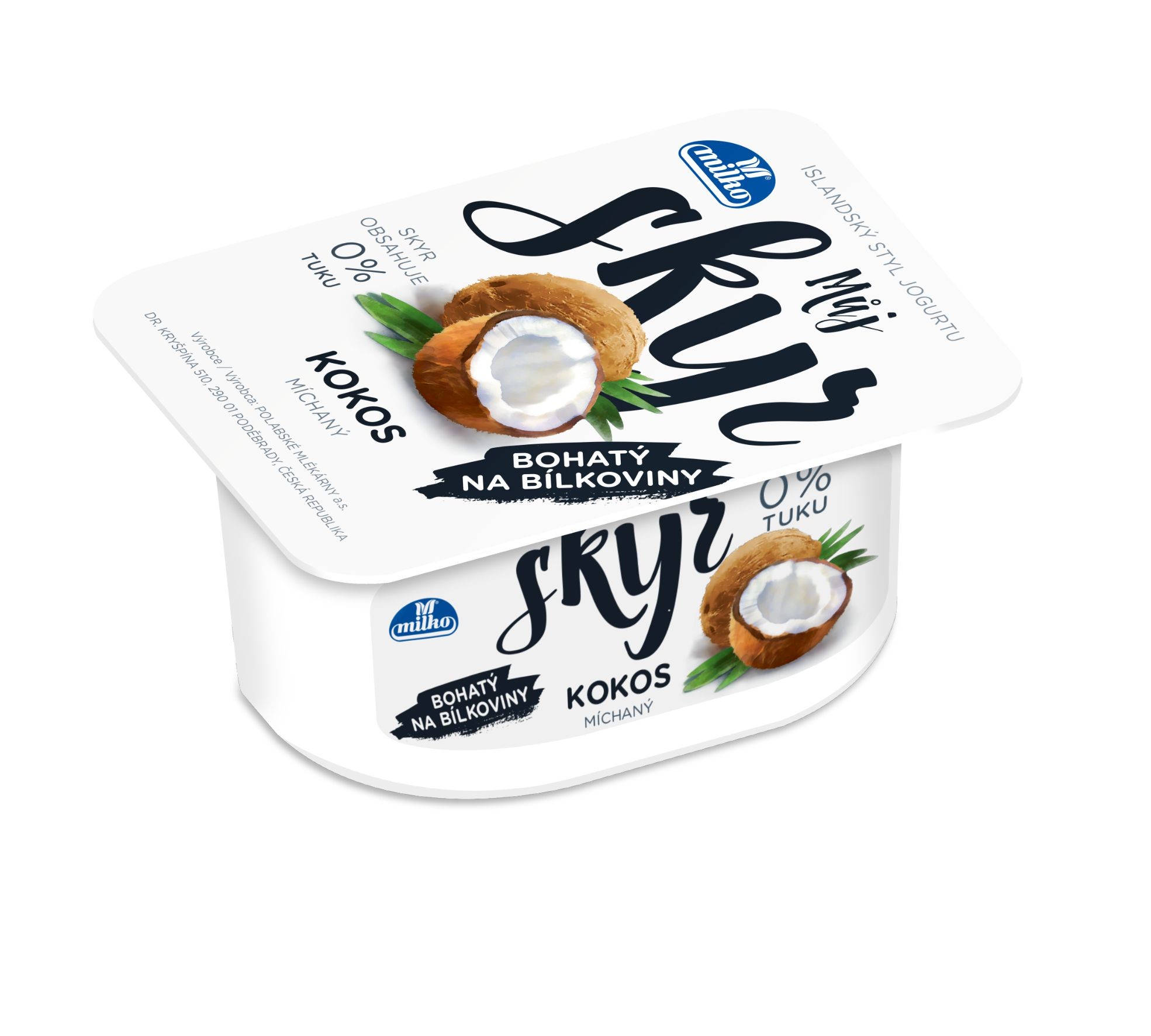 Milko Můj Skyr 0% kokos 16ks/krt 130g