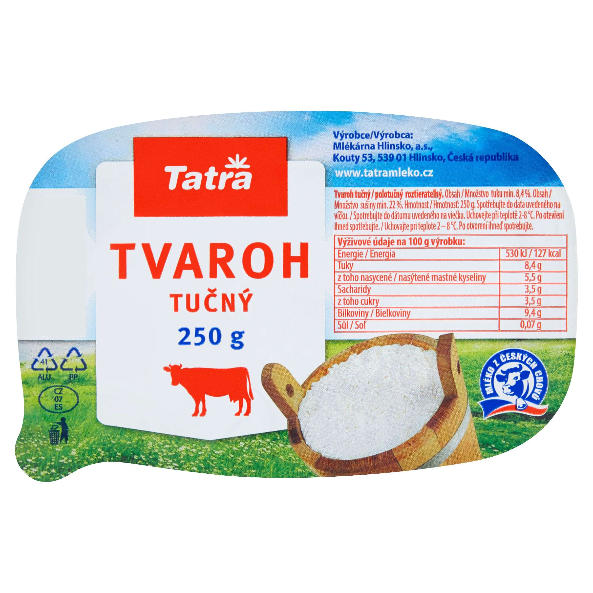 Tatra Tvaroh tučný 22% 250 g