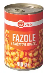 Váš Výběr Fazole v rajčatové omáčce 410g