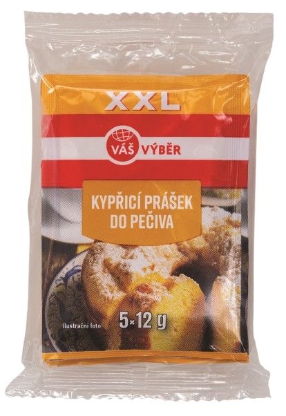 Váš Výběr Kypřící prášek do pečiva XXL 5x12g