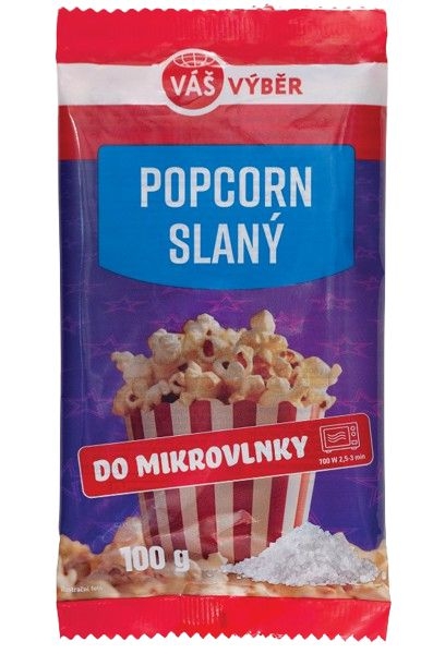 Váš Výběr Popcorn Slaný 100g