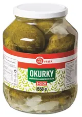 Váš Výběr Okurky ve sladkokyselém nálevu 8-12cm 1550 g
