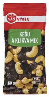 Váš Výběr Kešu a klikva mix 60g