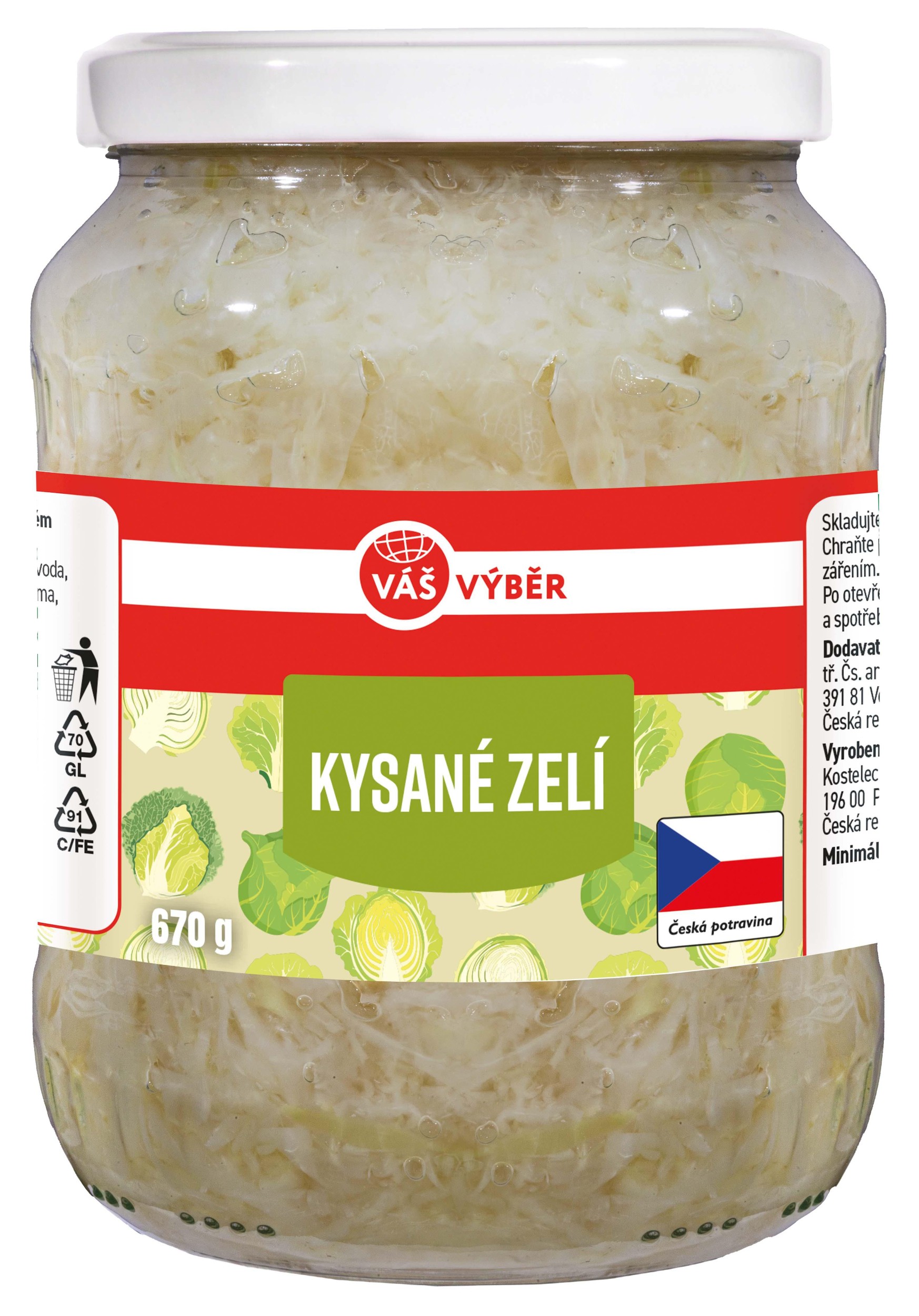 Výš Výběr Kysané zelí 670g