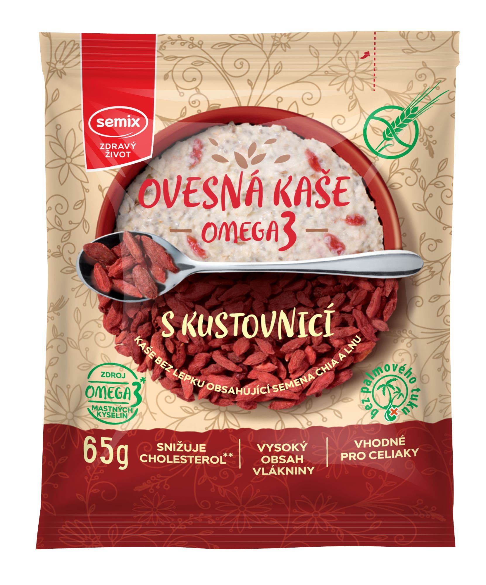 Semix Ovesná kaše s kustovnicí bez lepku 65 g