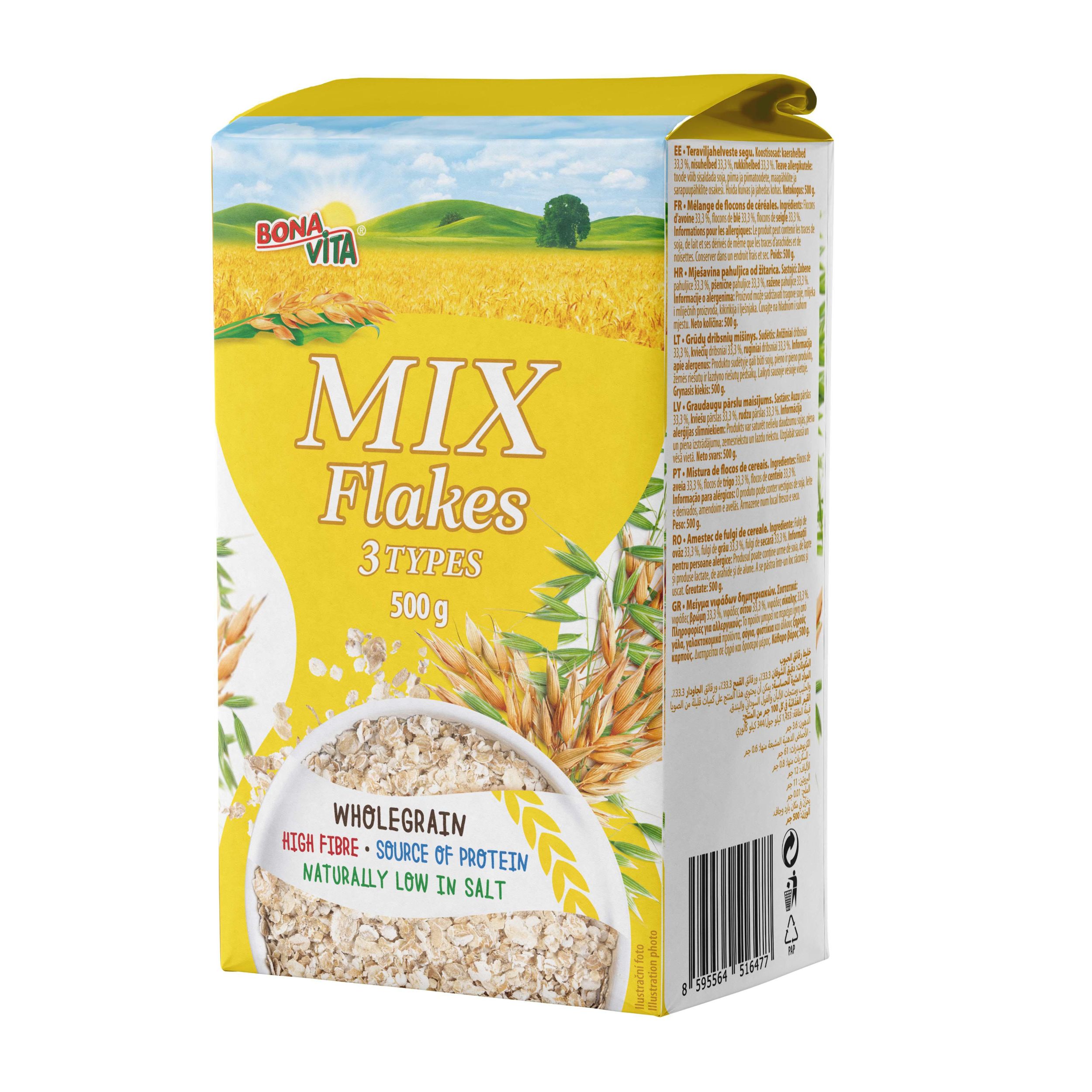 Bonavita MIX vločky 3 druhy 500g