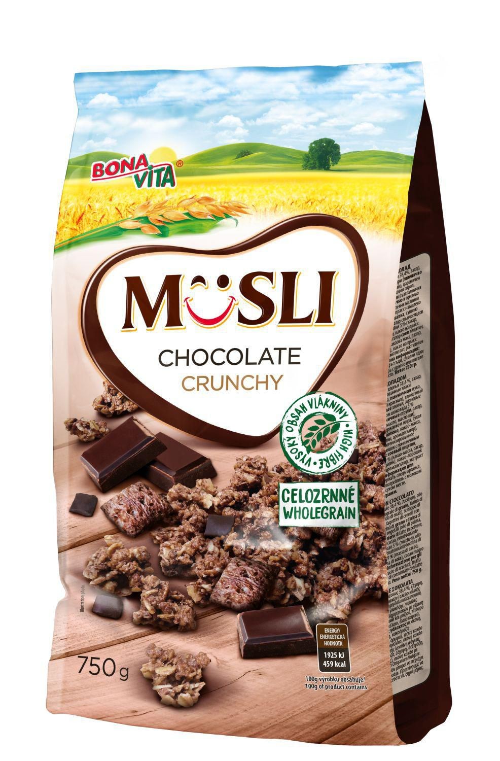 Bona Vita Zapékané musli s čokoládou 750 g