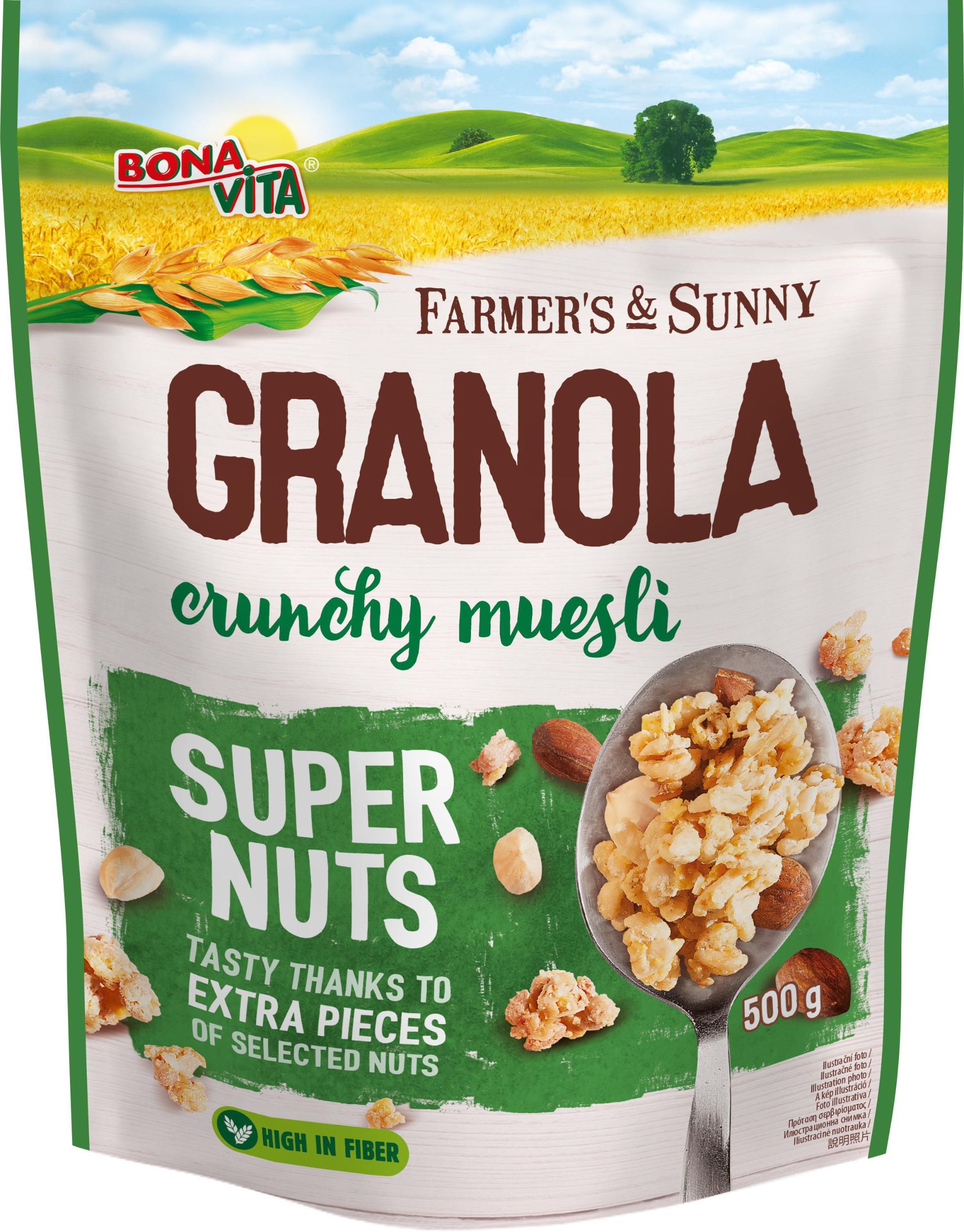 Bona Vita Farmer's & Sunny Granola musli super nuts 500 g