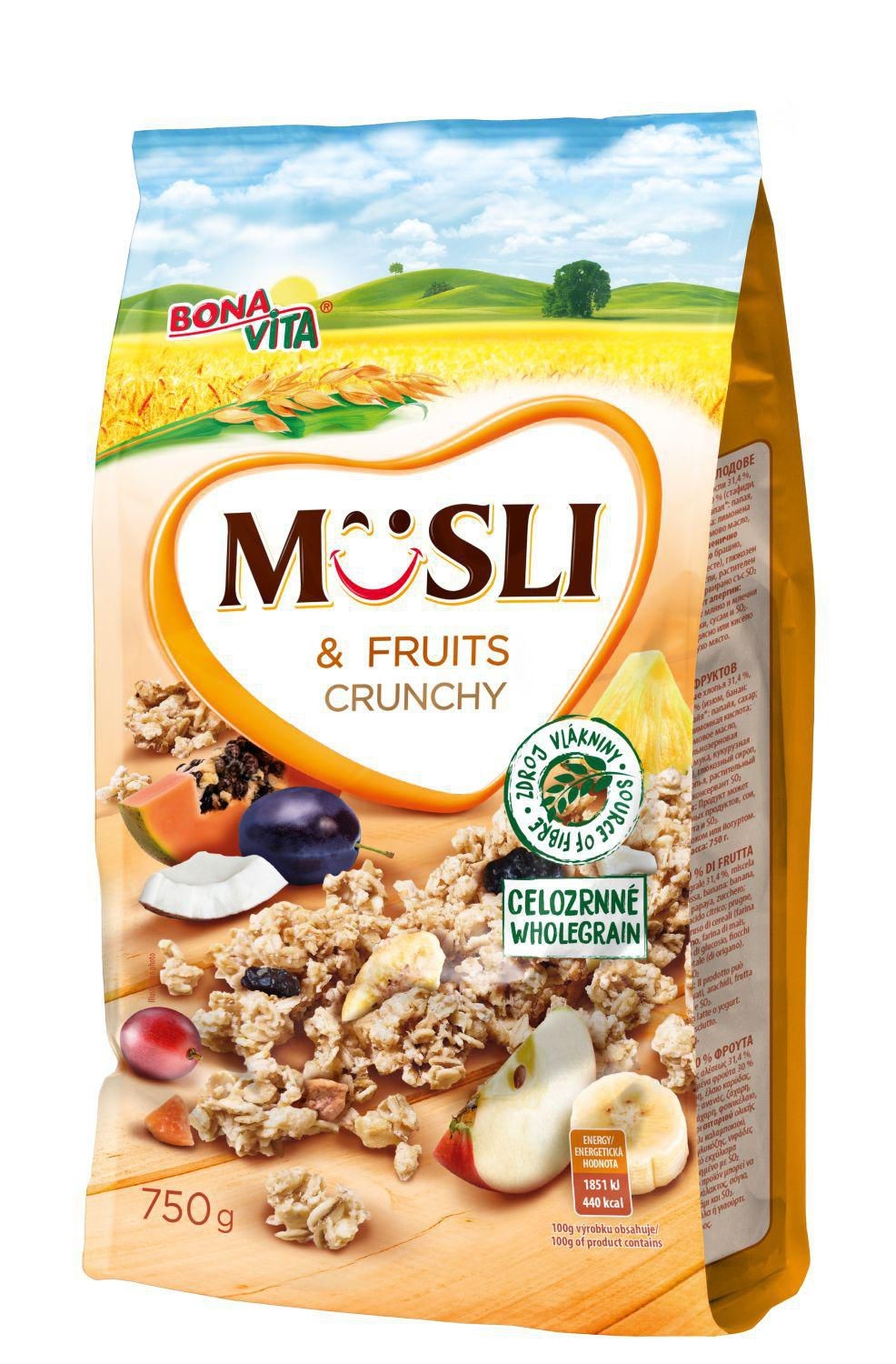 Bona Vita Zapékané musli 30% ovoce 750 g
