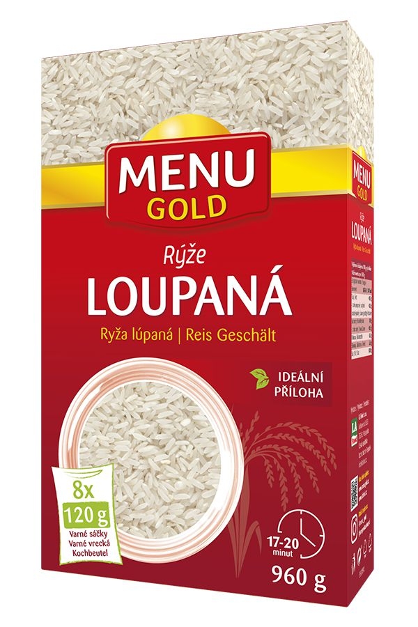 Menu Gold Rýže dlouhozrnná ve varném sáčku 8x120 g