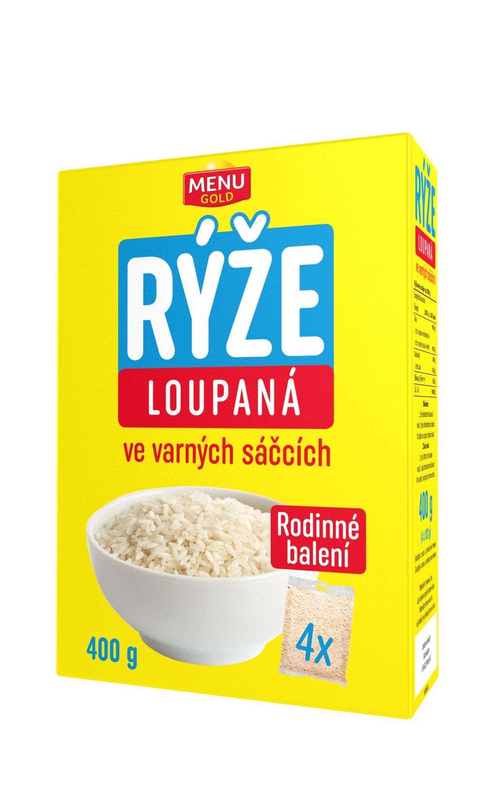 Menu Gold Rýže loupaná varné sáčky 4x100g