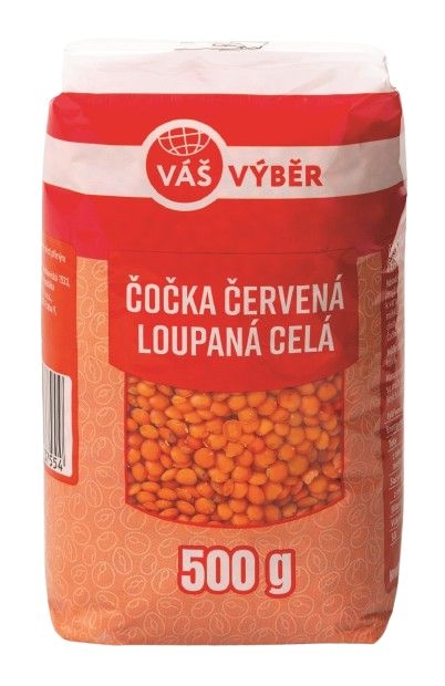 Váš Výběr Čočka červená celá 500 g