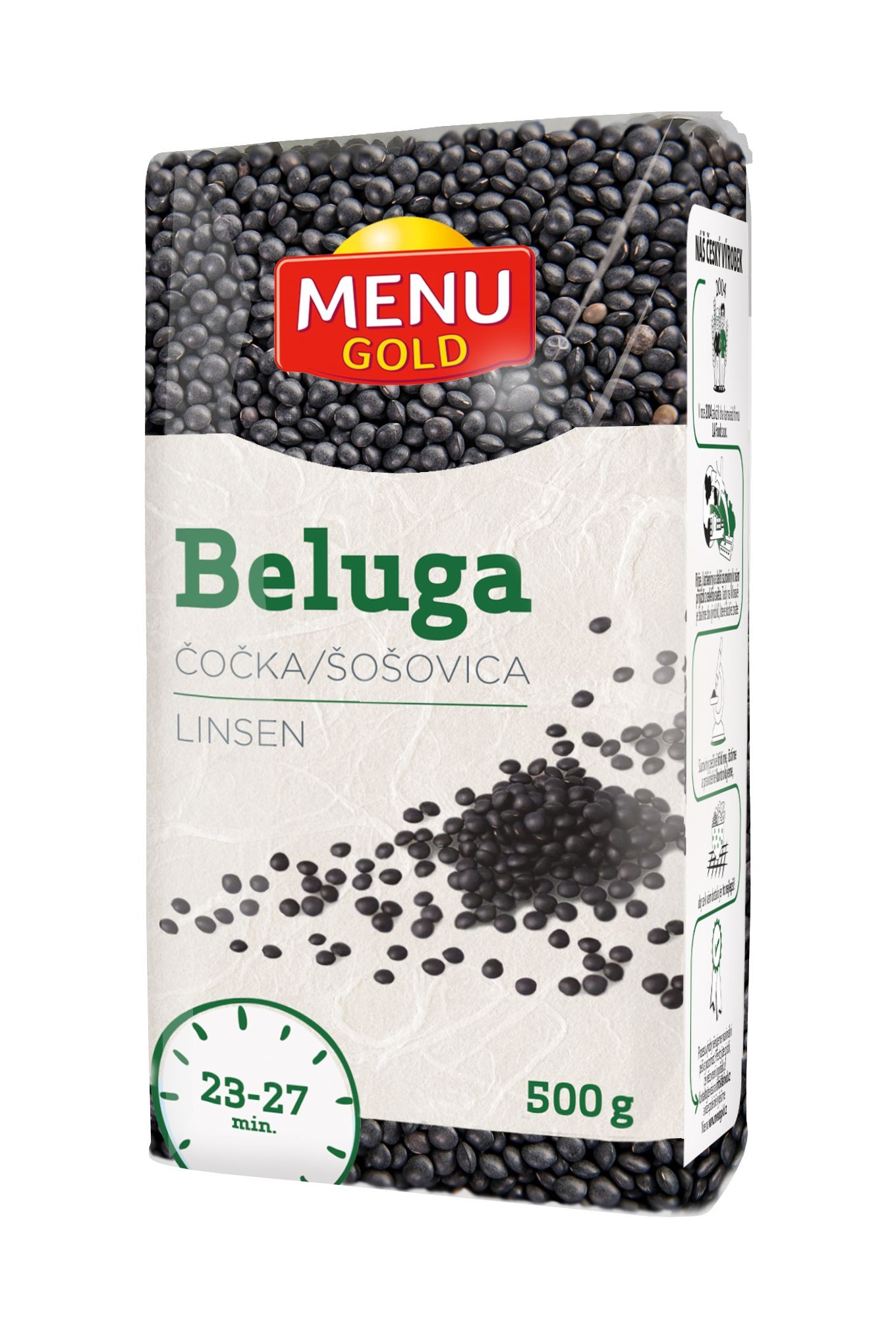 Menu Gold Čočka beluga 500g