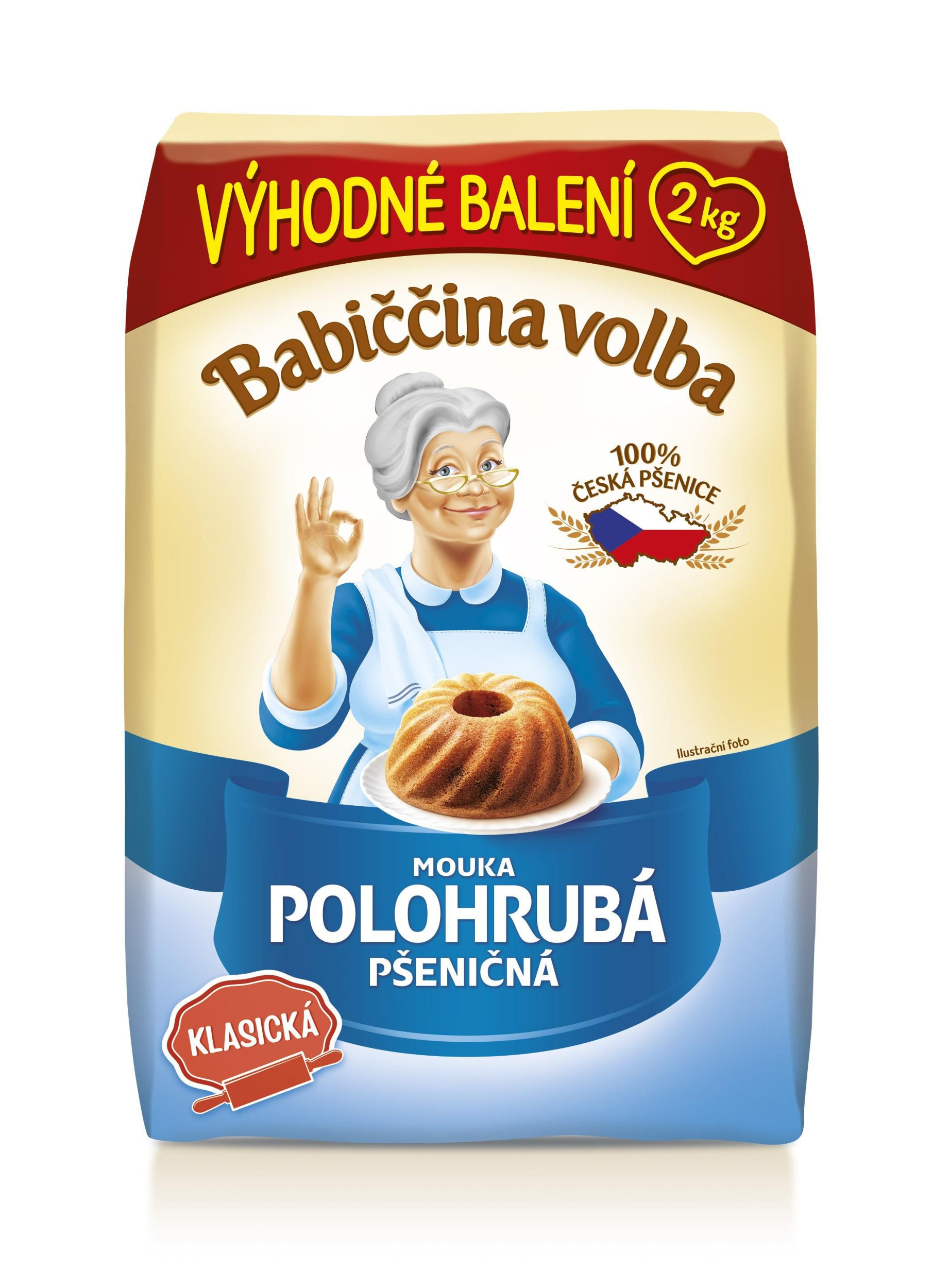 Babiččina Volba Mouka polohrubá pšeničná 2kg