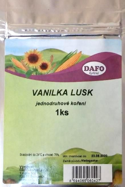 Dafo Vanilkový lusk 1 ks