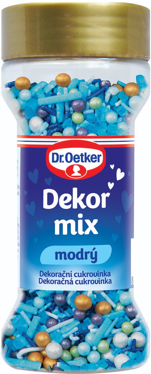 Dr.Oetker Dekor mix modrý 52g