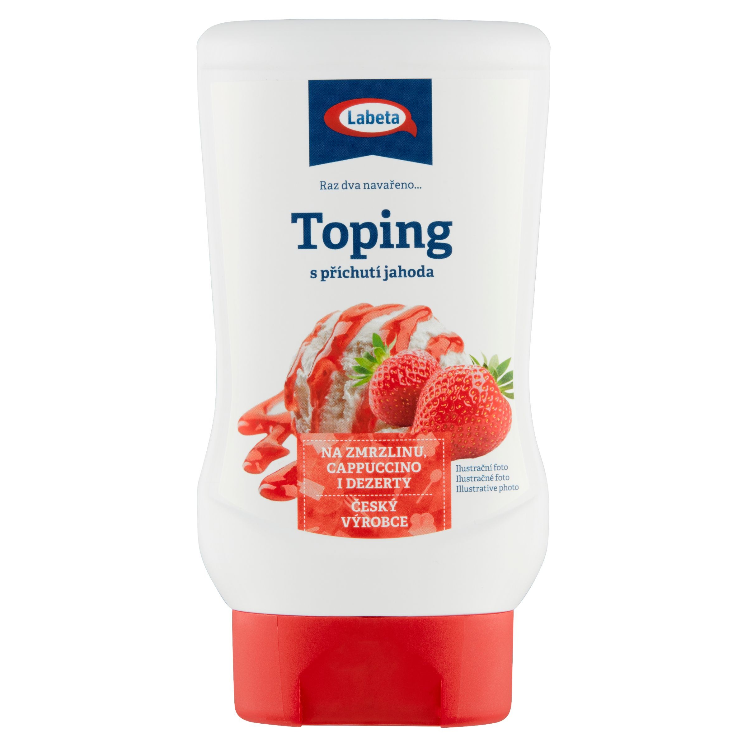 Labeta Toping s příchutí jahoda 200g