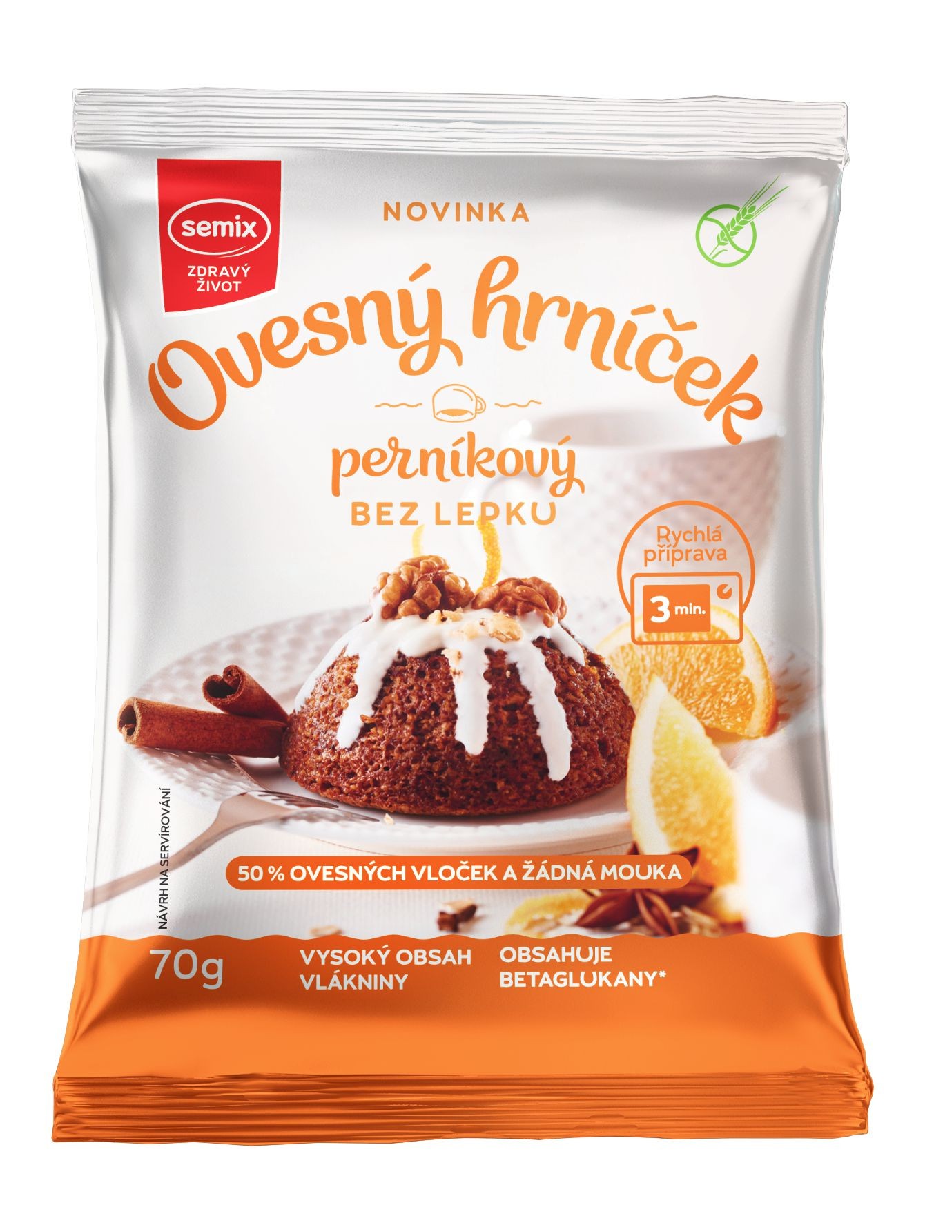 Semix Ovesný hrníček perníkový bez lepku 70g