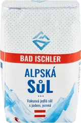 Bad Ischler Alpská jemná sůl s jódem 1kg